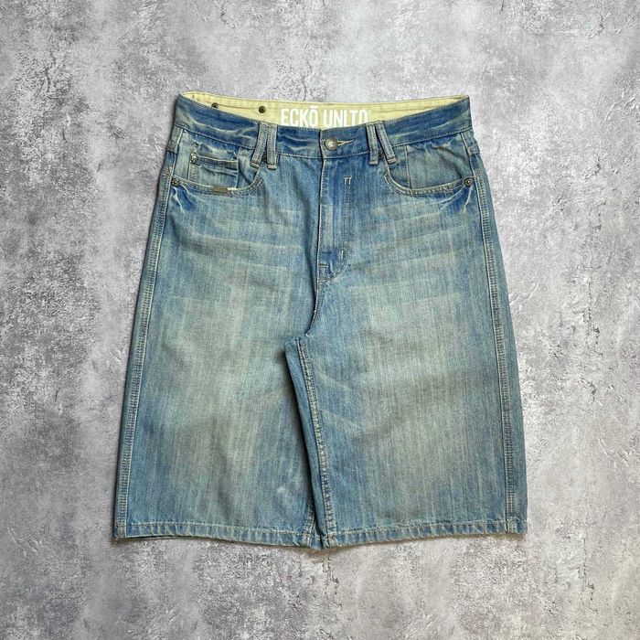 Широкие Джинсовые Шорты Ecko Unltd Baggy