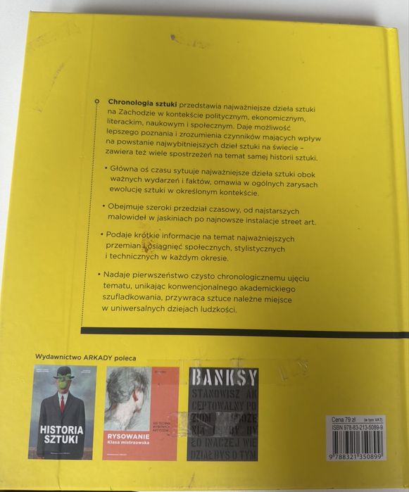 Sprzedam książkę „Chronologia sztuki” – Wydawnictwo Arkady.