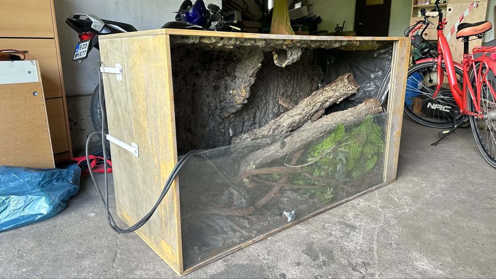 Terrarium drewniane  140x80x60 mozliwy dowoz udekorowane