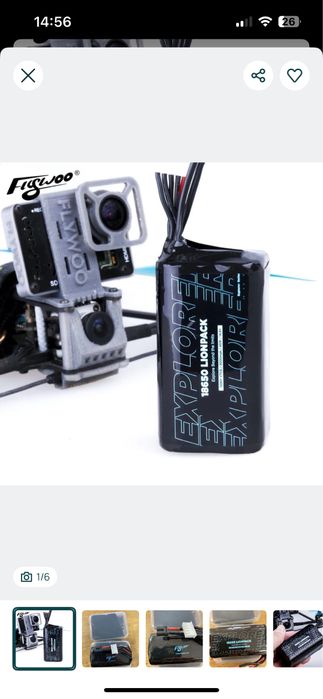 Bateria Drone Flywoo Sony VTC6 4S 3000mah 14.8V - Novo