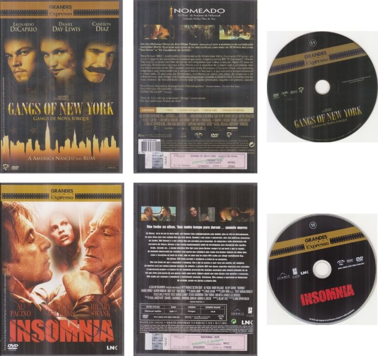 Grandes Filmes Expresso & Golden Collection DVD