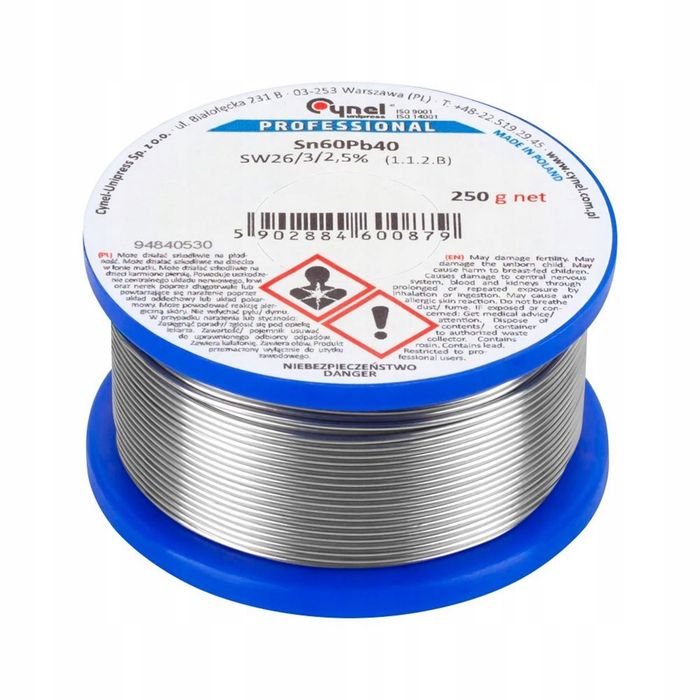 Cyna 0,7mm 250g Sn60Pb40 Cynel