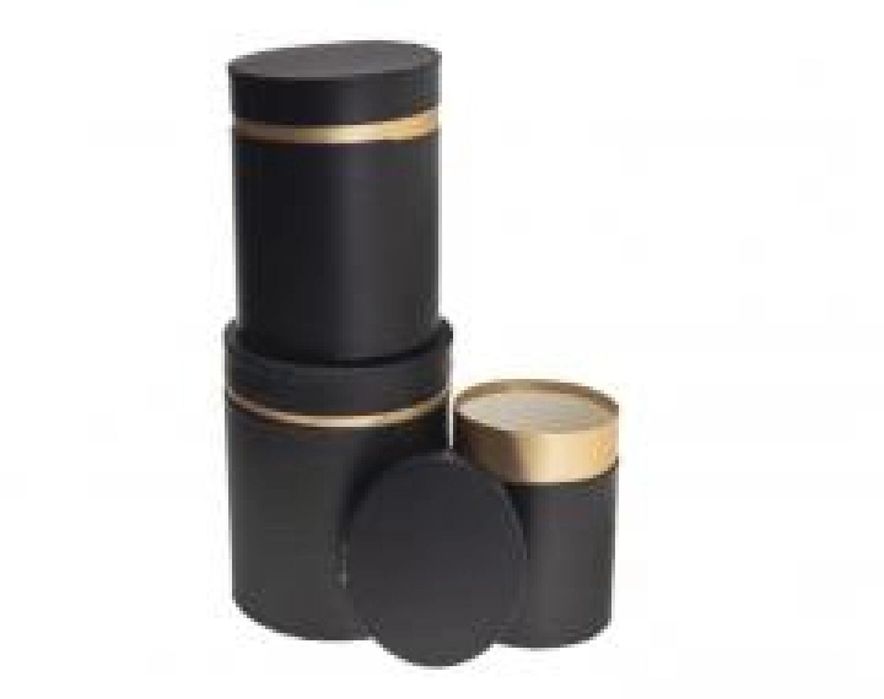 Pudełko Flower Box 3szt czarny ROZETTE