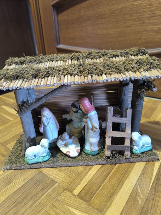 Presepio artesanal em madeira