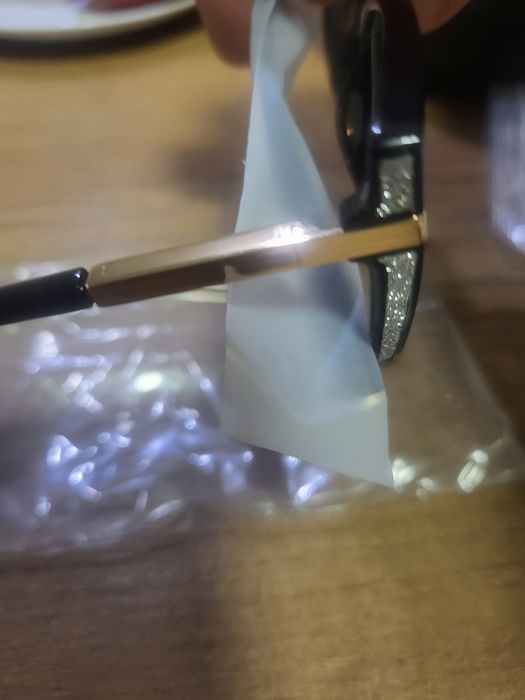 Okulary zerowki granatowe i zlote