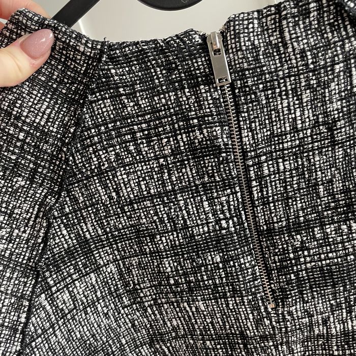 Zara basic elegancka bluzka w pepitke praca biuro xs