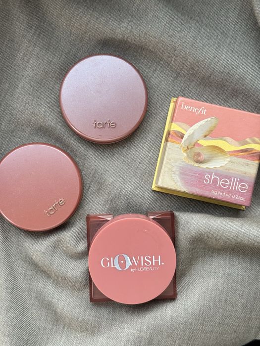 Róż do policzkow tarte, huda beauty, benefit, komplet 4 róży