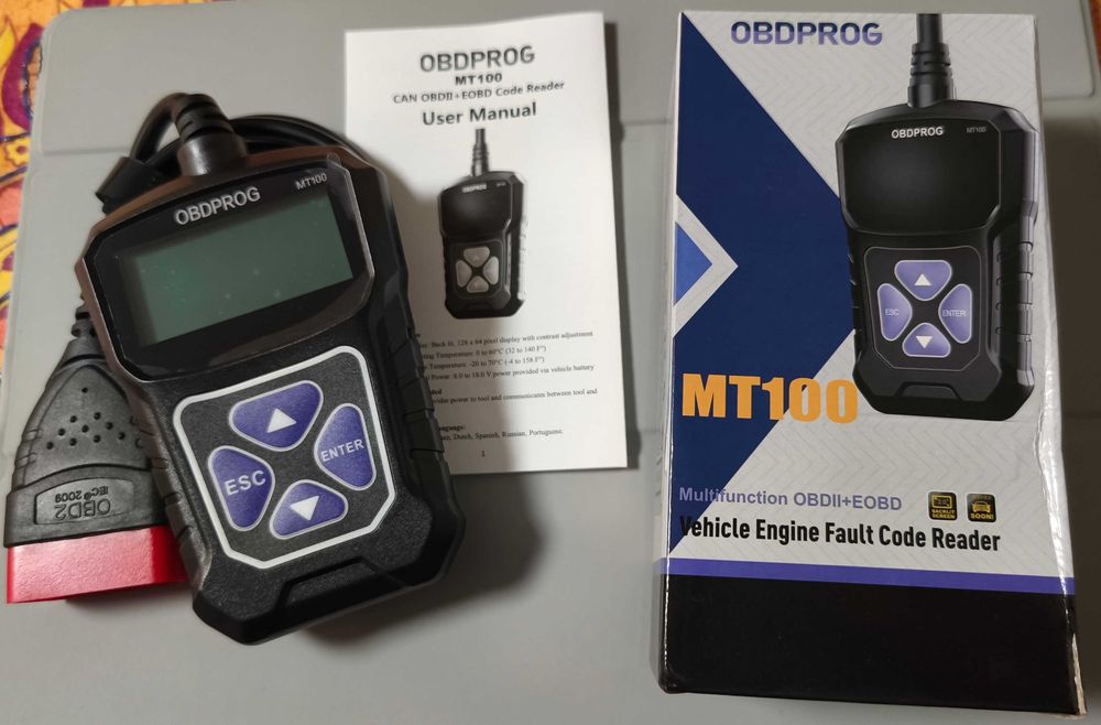 Ferramenta Diagnóstico Interface OBDII e EOBD modelo MT100