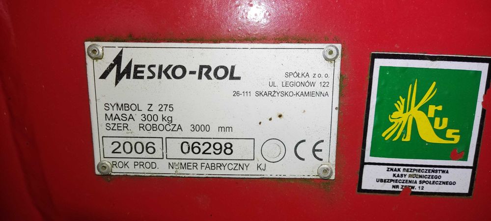 przetrząsaczo - zgrabiarka Mesko-Rol Z-275