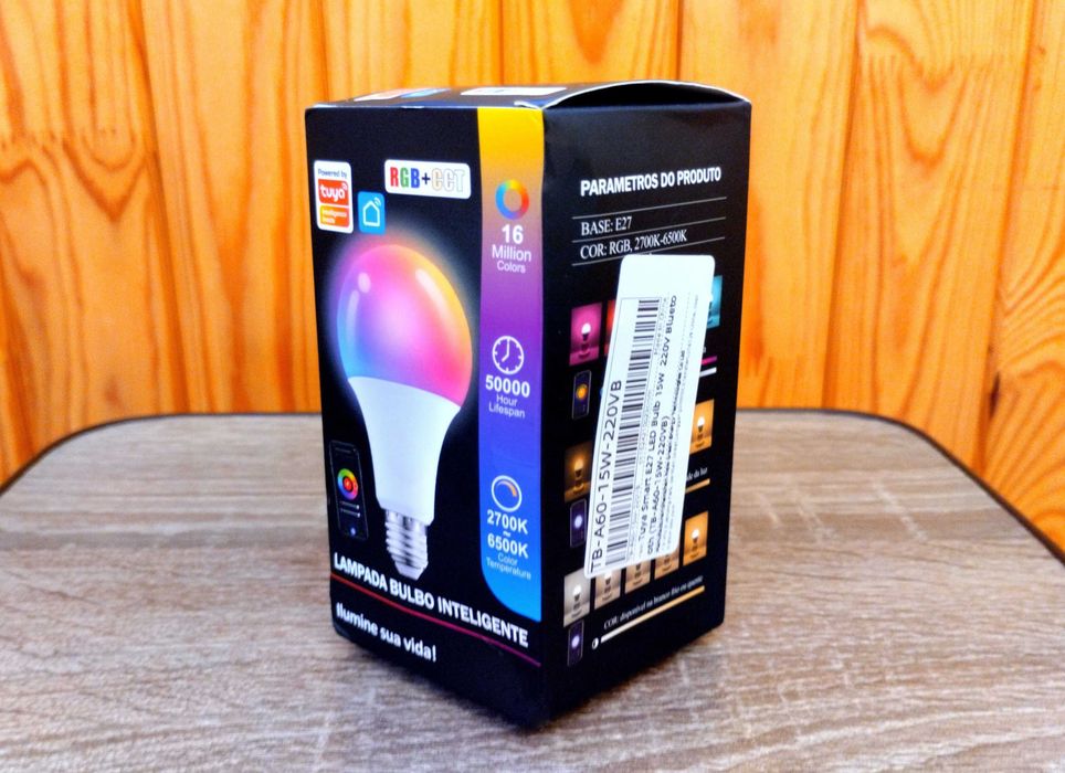 Розумна лампочка LED bluetooth RGB жовте біле світло