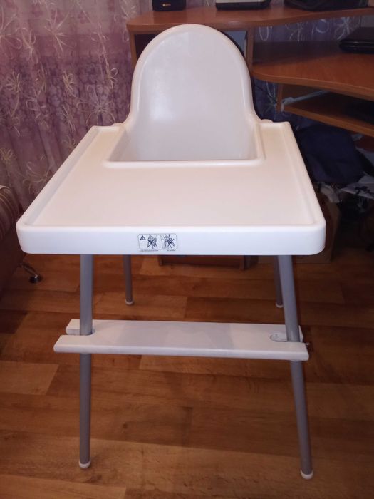 Стільчик для годування, стул для кормления IKEA ANTILOP з підніжкою