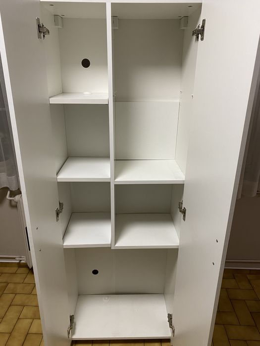 Szafa  biała dwudrzwiowa front połysk