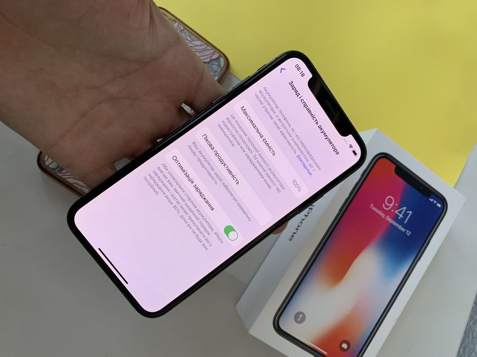 Iphone X 64gb Grey 100% батарея