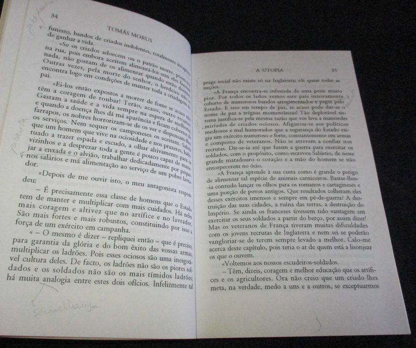 Livro A Utopia Tomás Morus (Thomas More)