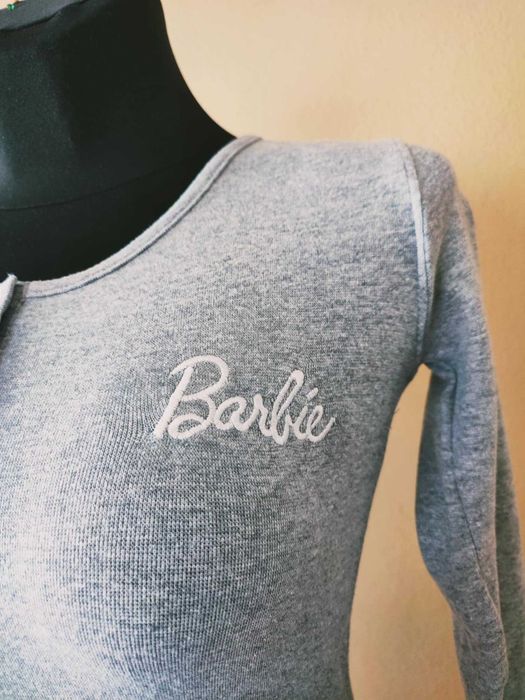 Szare body z napisem Barbie, Missguided, M/38
