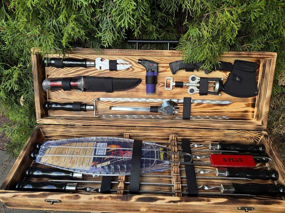 Уникальный подарочный набор шампуров для мужчины