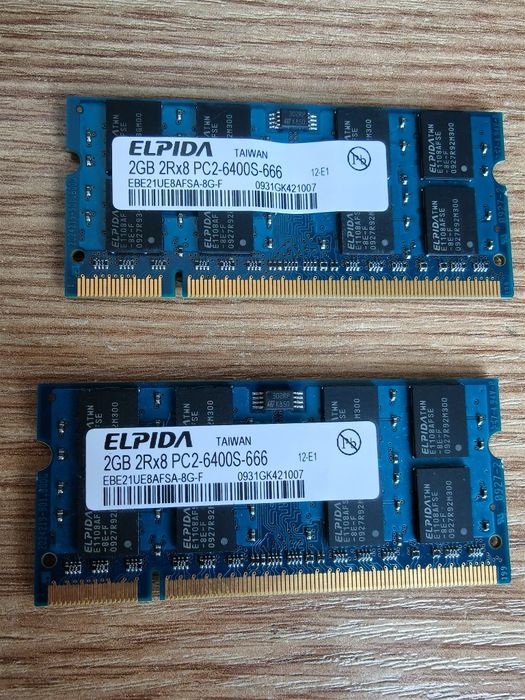 Pamięć RAM DDR2 SODIMM 4GB (2x2GB) Elpida PC2-6400S 800MHz do laptopa