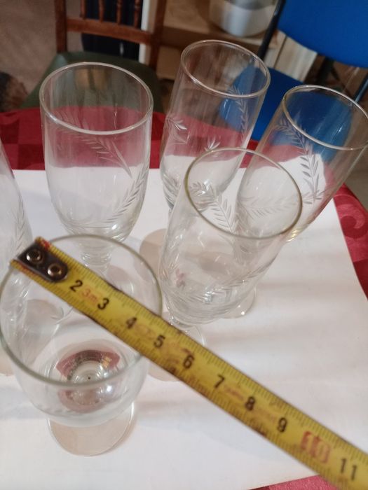 6 flutes de champanhe vintage