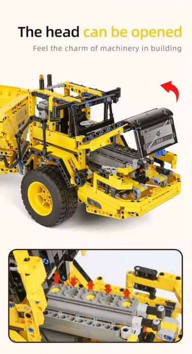 Klocki Mobile King wywrotka 17010 + zestaw sterowania RC