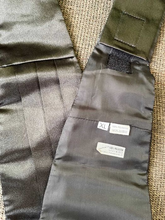 Męski regulowany pas do garnituru XL z klamrą na wieczorne wyjścia