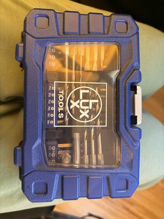 Wiertarko - wkrętarka Lux-Tools A-BS-20 + bateria 4Ah + zestaw bitów