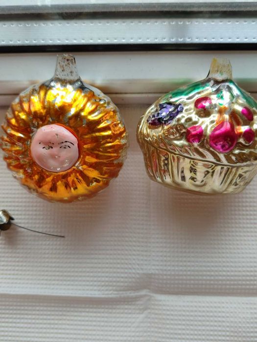 Винтажные редкие елочные игрушки СССР