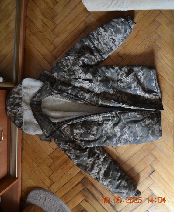 Куртка зимняя военная. Бушлат тактический. С капюшоном (отстёгивается)