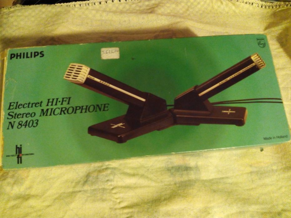 Microfones (2) Philips vintage para coleção