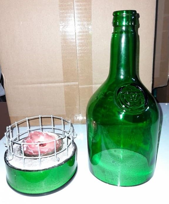 Porta velas artesanal