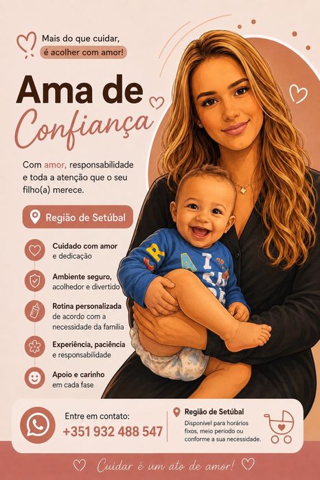 Ama de confianca para seu filho(a)
