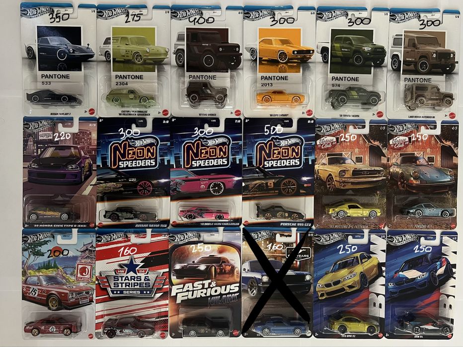 Hot wheels mainline premium 5 packs