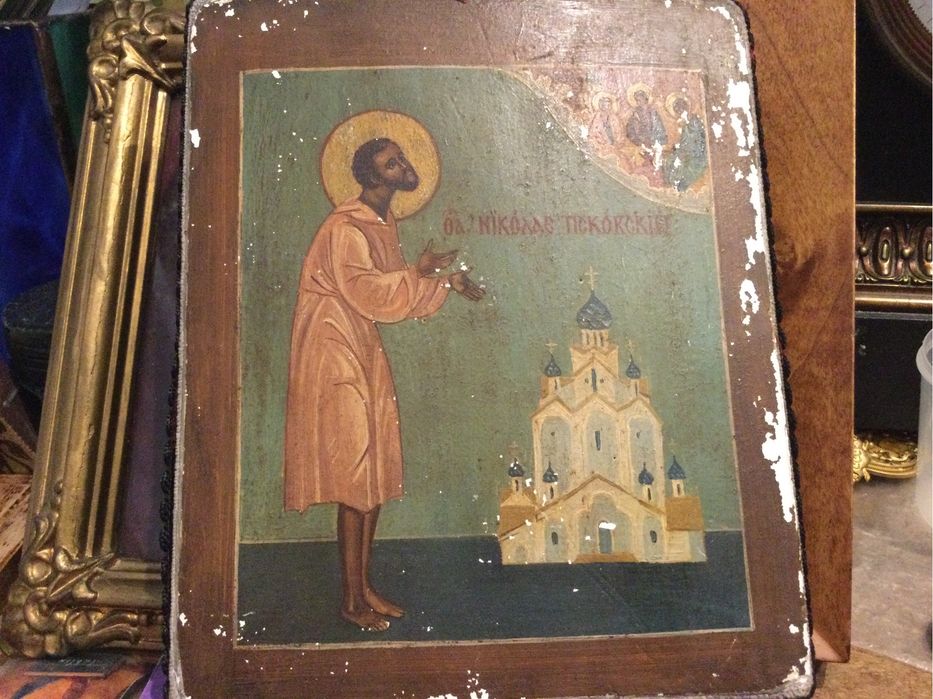 Ikona prawosławna ,Rosja,monastyr,antyk,zabytek,oryginał.