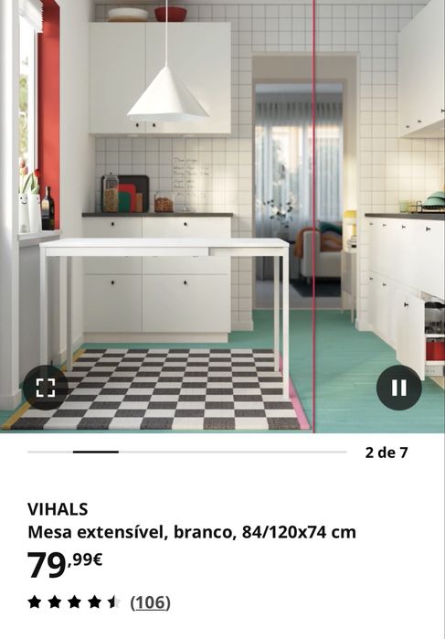 Mesa de Refeicao extensivel