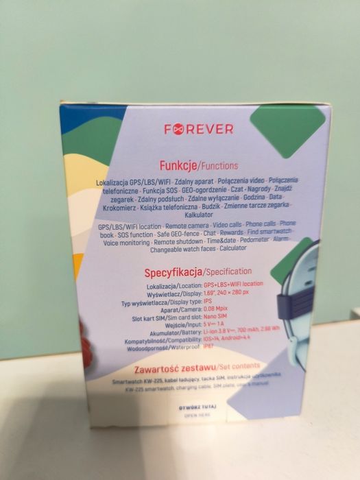 forever Smartwatch dla dzieci niebieski kw225