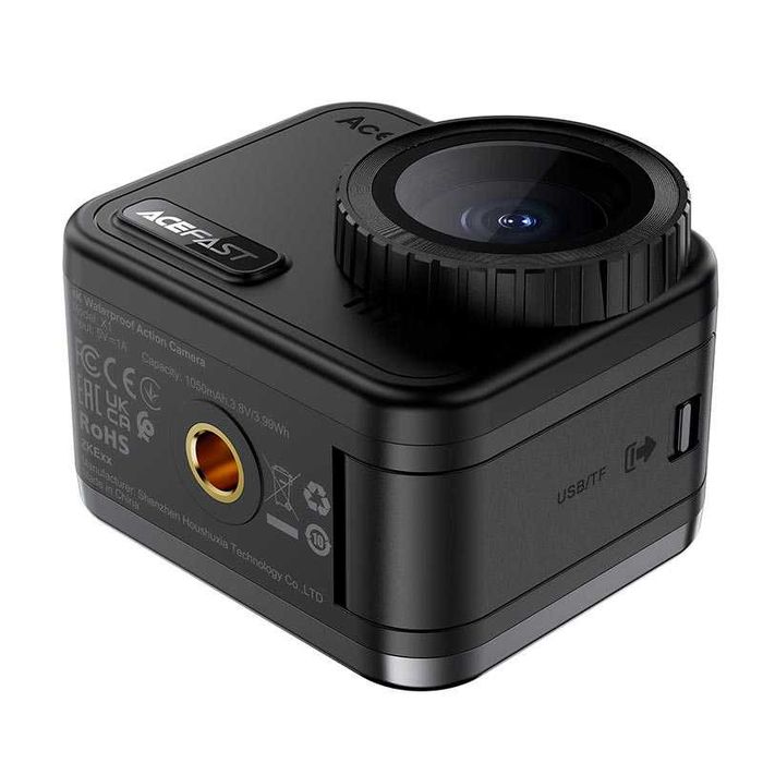 Экшн-камера ACEFAST 4K X1 Waterproof Sony IMX386 EIS IPX8 водонепроницаемая спорт камера для спорта рыбалки блогера