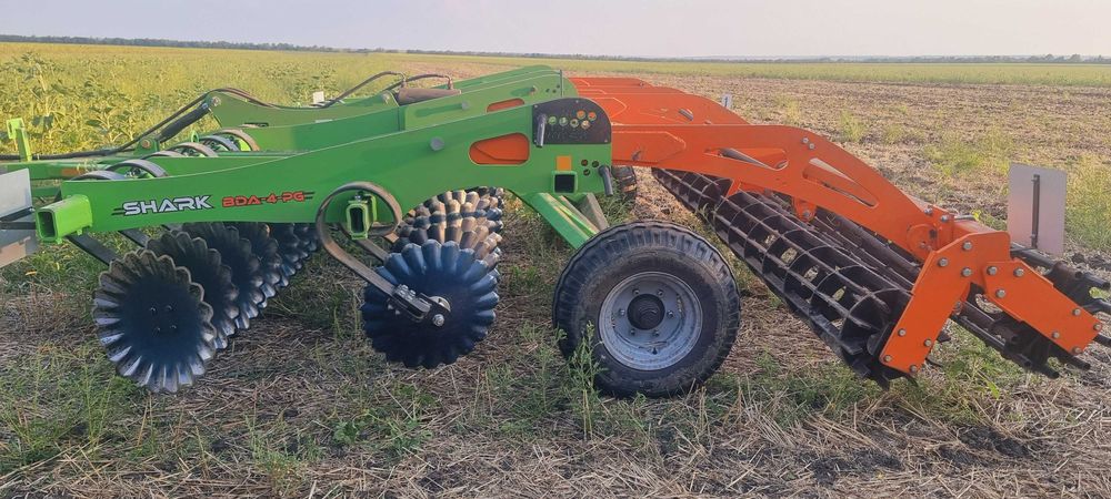 Лущільник дисковий ШАРК 4 тандемний коток діск білота АРК ГРУП