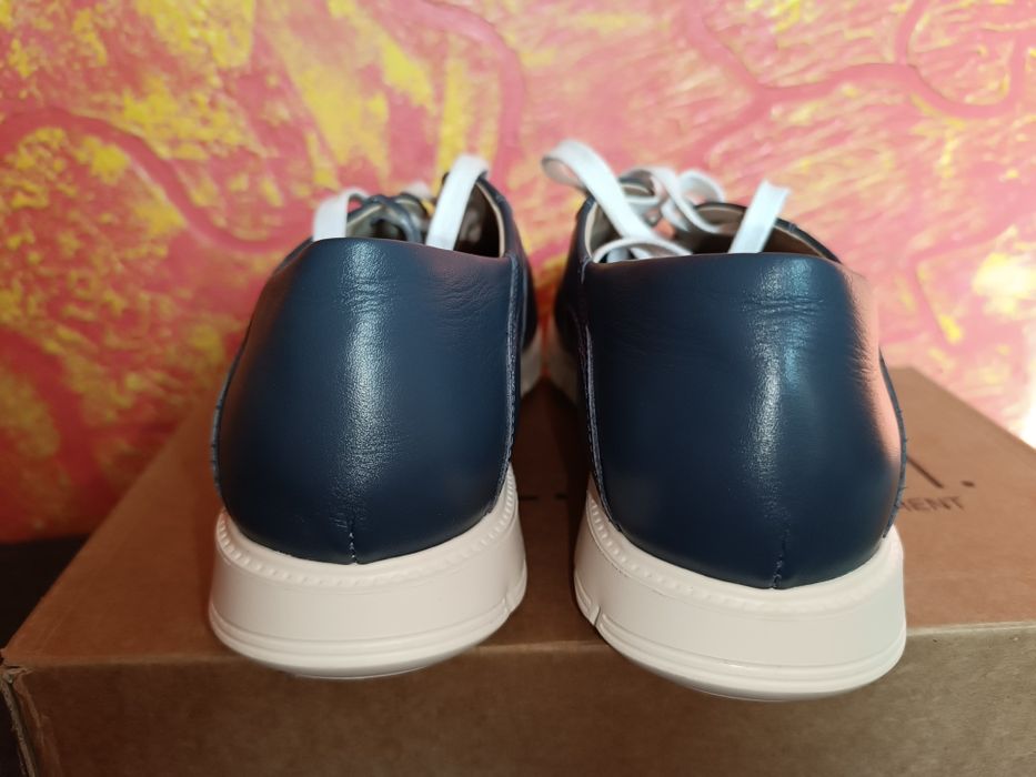 Мужские кожаные кеды