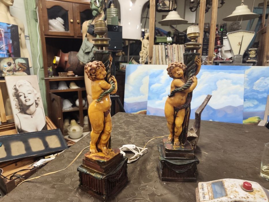 Par candeeiros Putti Italianos