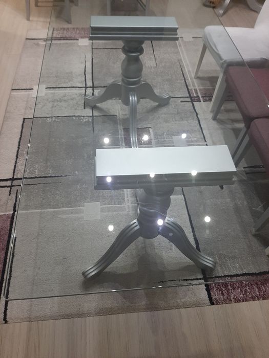 Mesa (vidro e pés) 2.00x1.00