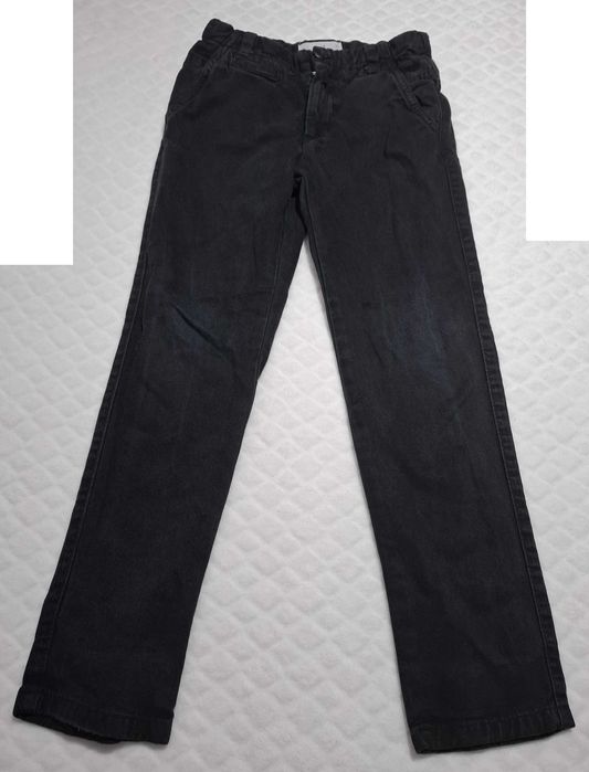 Spodnie chłopięce, eleganckie, czarne, Zara Kids, 128 (Odzież)