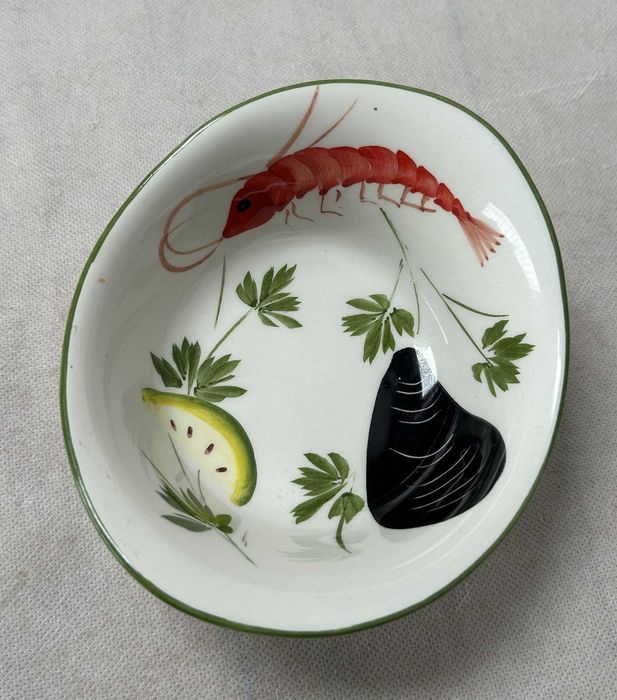Ceramiczna włoska miska na krewetki Włochy