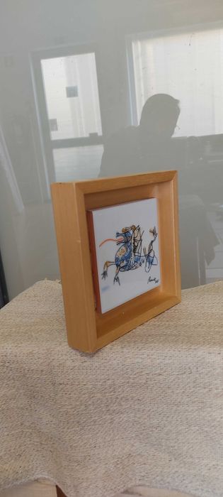 Azulejo assinado a quando da inauguração estádio do Dragão