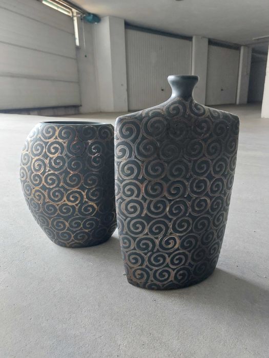Conjunto de potes/vasos decorativos - como novos