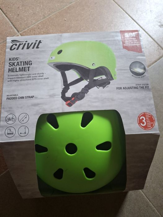 Kask dla dziecka S/M zielony