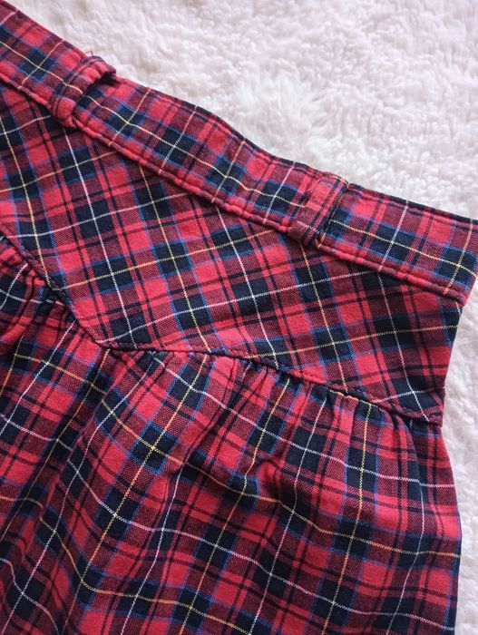 Spódnica spódniczka świąteczna elegancka w kratkę 122