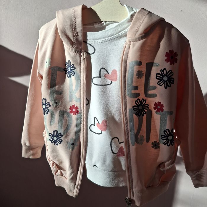 Костюмчик весна осінь кофта, штани, кофта на замку  74-80