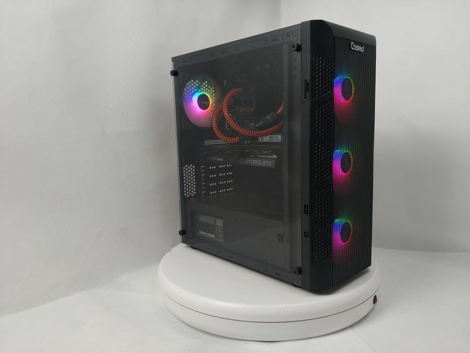 Komputer Gamingowy Ryzen 7 7800X3D,RX 9070 XT,16GB,SSD,Woda,Win 11
