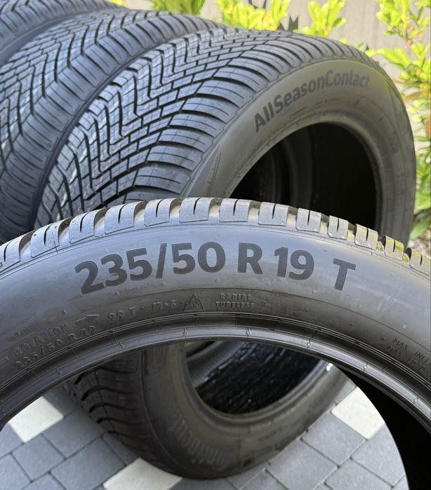Шини для електромобілів  всесезоні 235/50R19 255/45/19 Continental AllSeason Contact Audi Q4 Etron VW ID4 ID UNYX 235/55R19 255/50R19 рік23 8.5мм