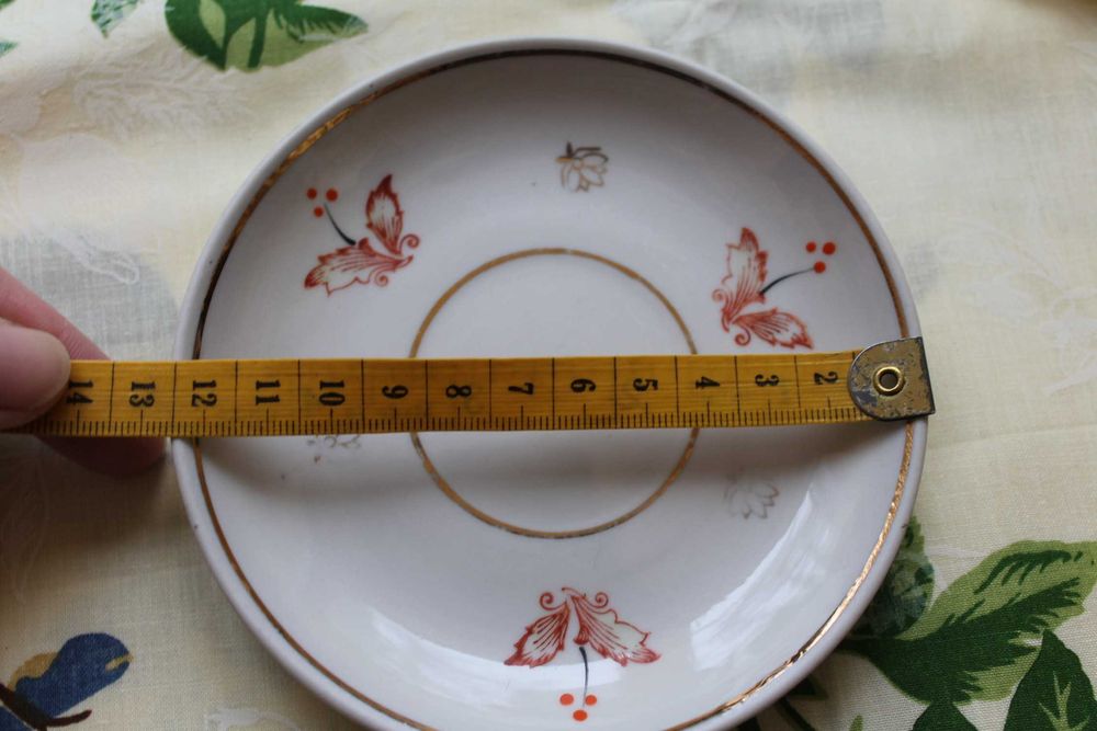 Блюдца маленькие в коллекцию старое Полонное 60-е гг 3 штуки