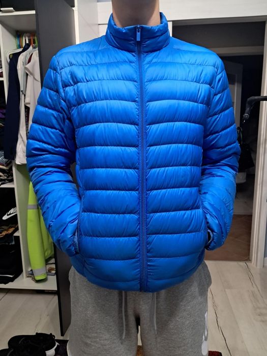 Ultralekka kurtka puchowa męska Ultra Light Down Jacket niebieska